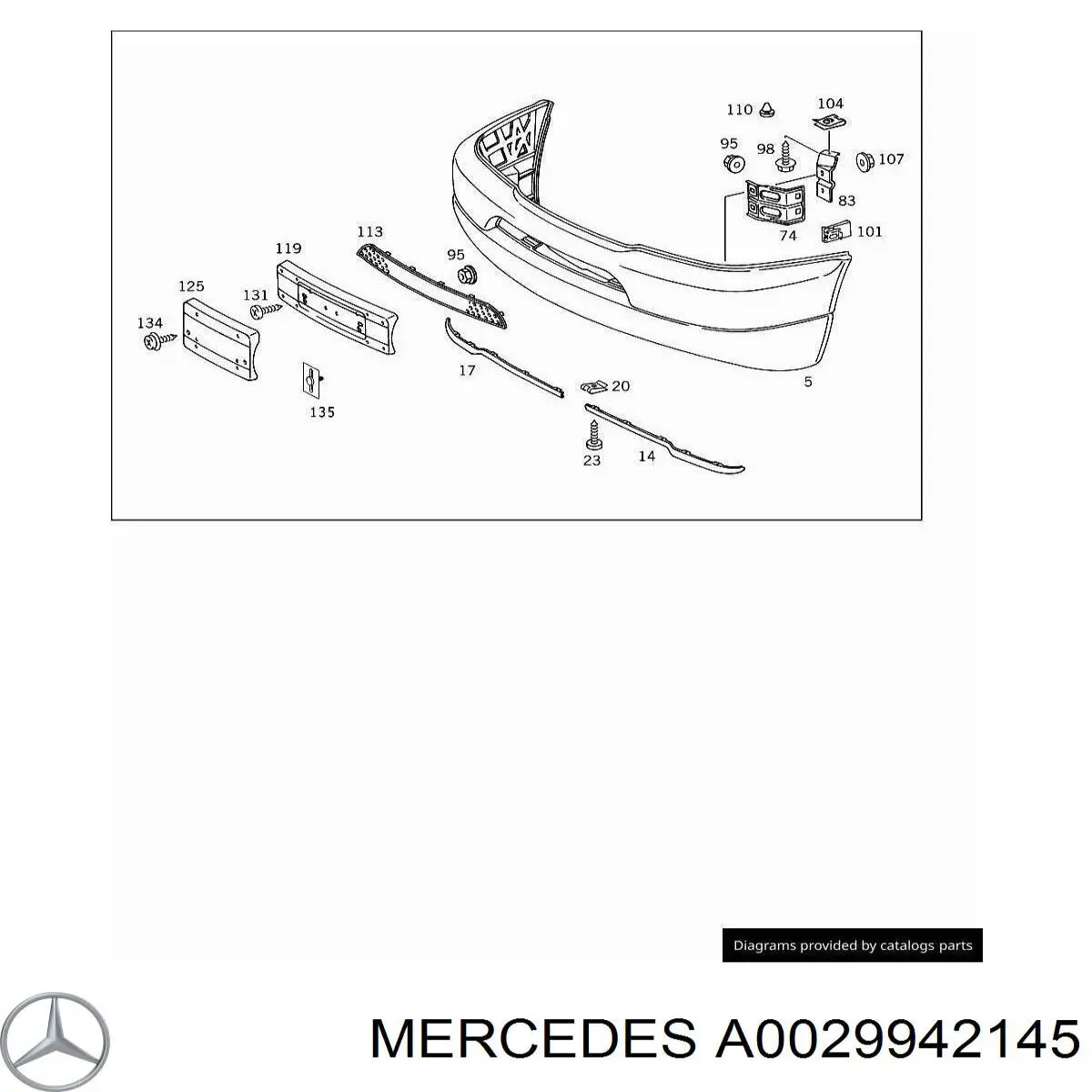  Mercedes A0029942145 ціна, від 1.89 USD
