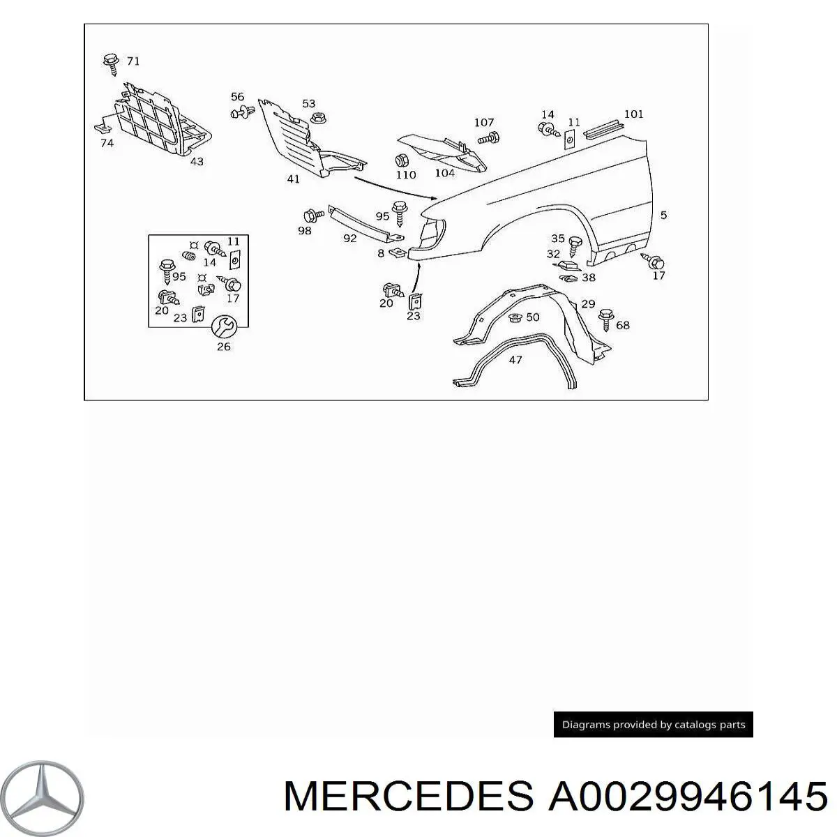 A0029946145 Mercedes 