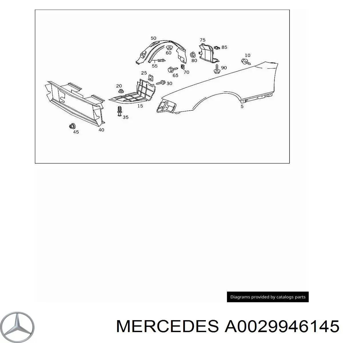  Mercedes A0029946145 ціна, від 1.66 USD