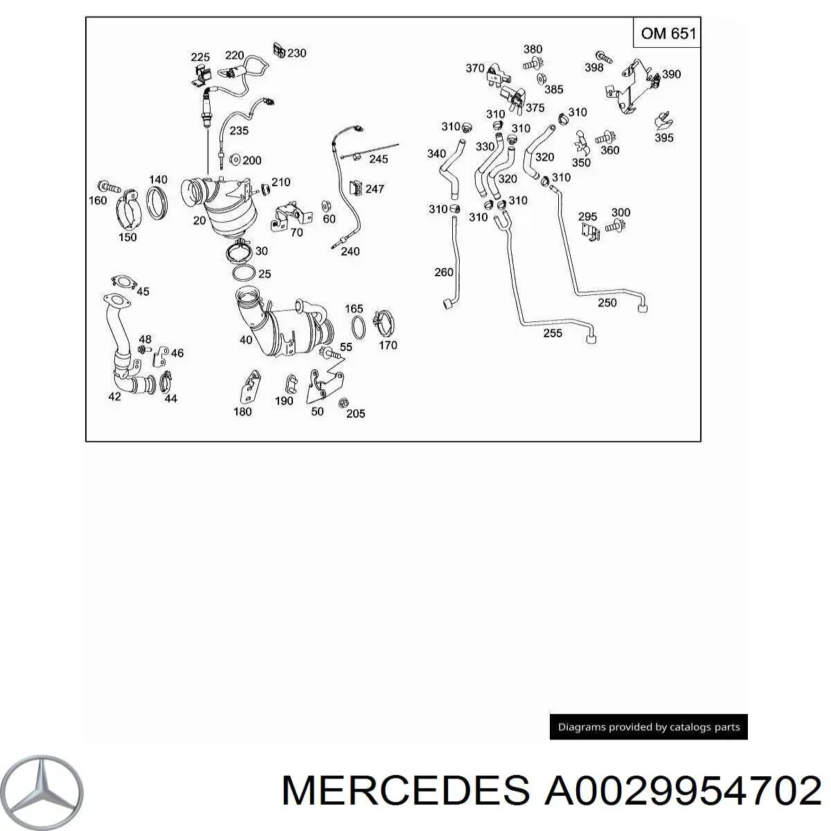  Mercedes A0029954702 ціна, від 19.00 USD