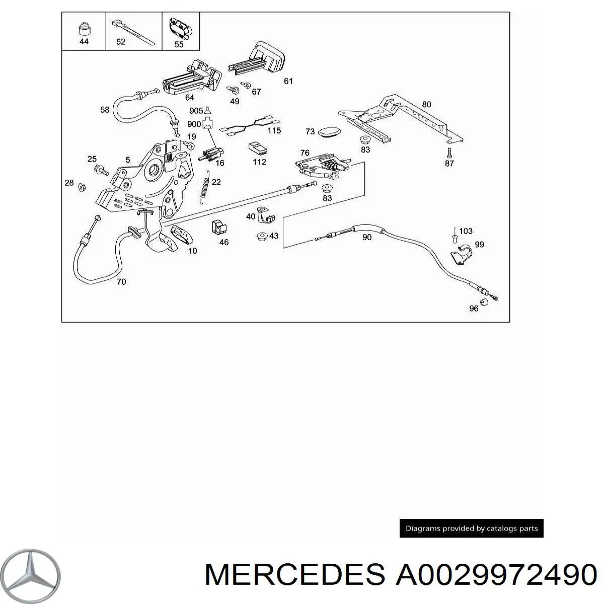 A0029972490 Mercedes Хомут пластиковий універсальний