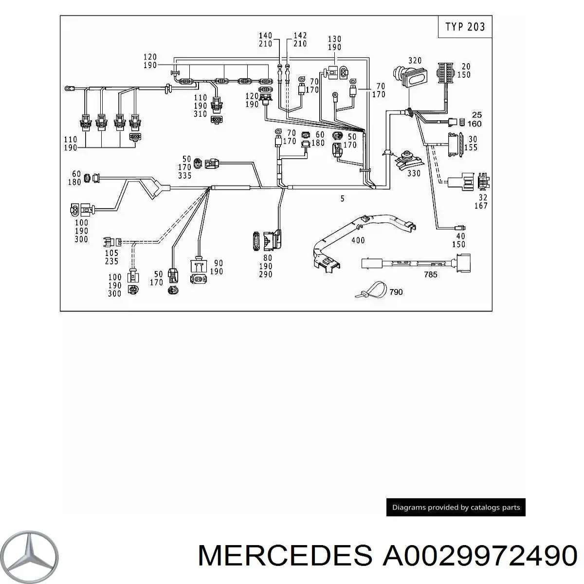 Хомут пластиковий універсальний Mercedes A0029972490 ціна, від 0.26 USD