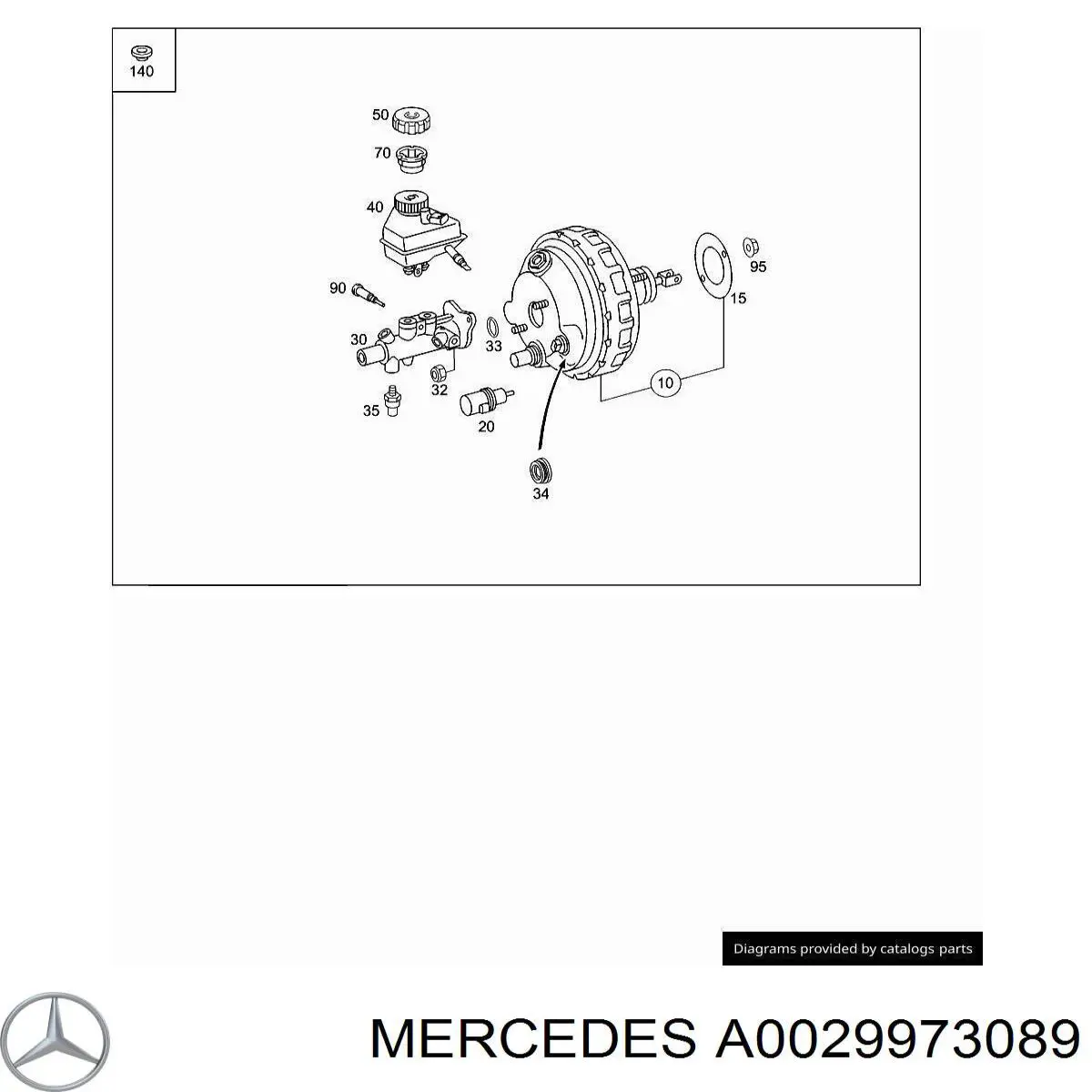 Купити A0029973089 Mercedes 