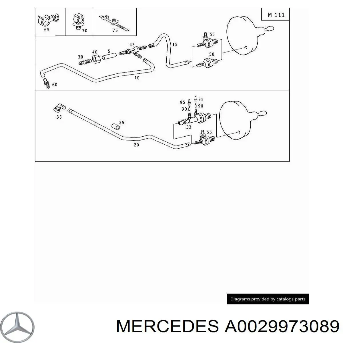  Mercedes A0029973089 ціна, від 25.04 USD