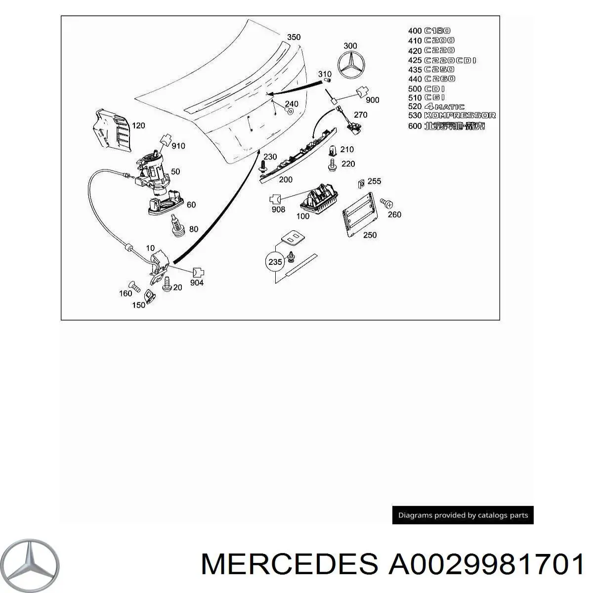 Mercedes A0029981701 ціна, від 0.32 USD
