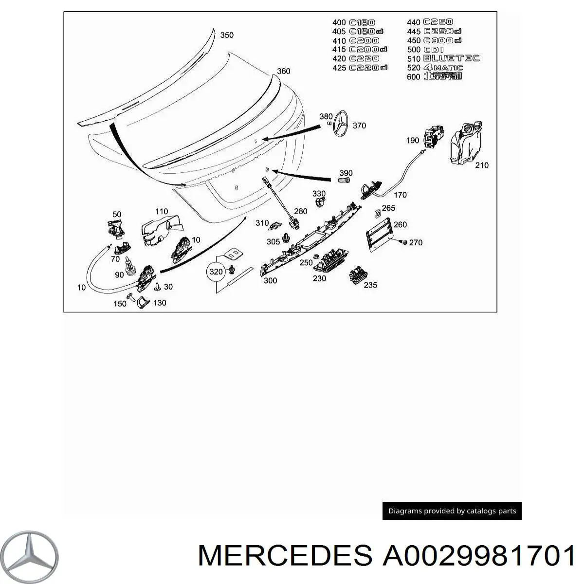 Купити A0029981701 Mercedes 