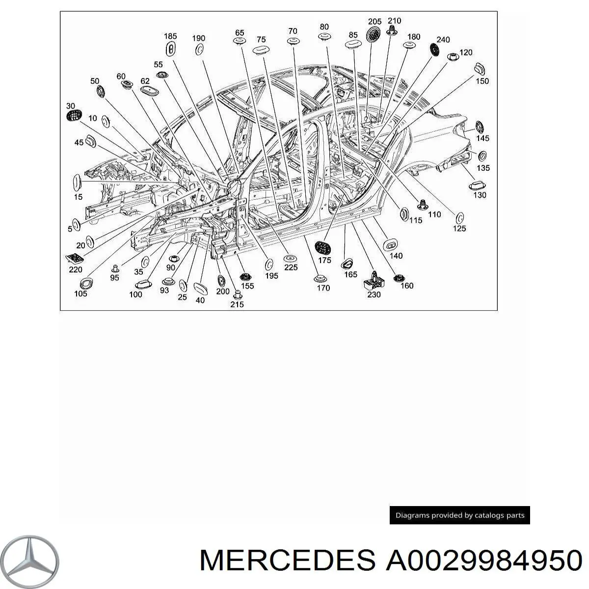 Купити A0039976686 Mercedes 