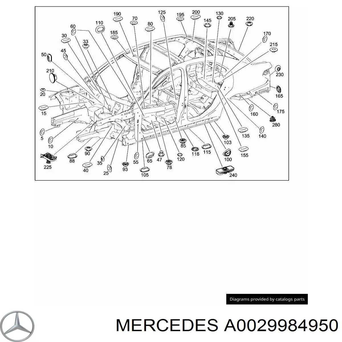 A0039976686 Mercedes 