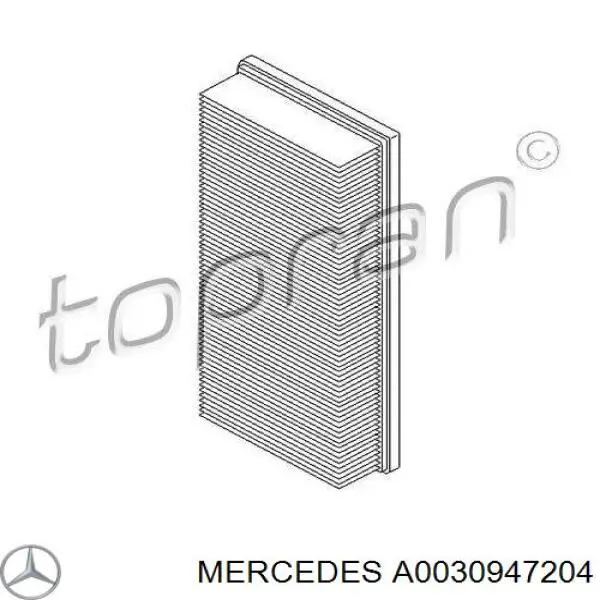 Купити A0030947204 Mercedes Автомобільний фільтр повітря