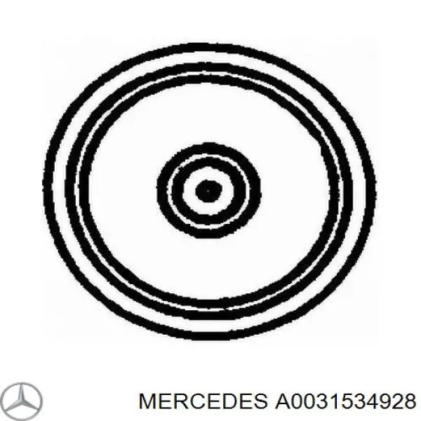 Датчик положення (оборотів) коленвалу A0031534928 Mercedes