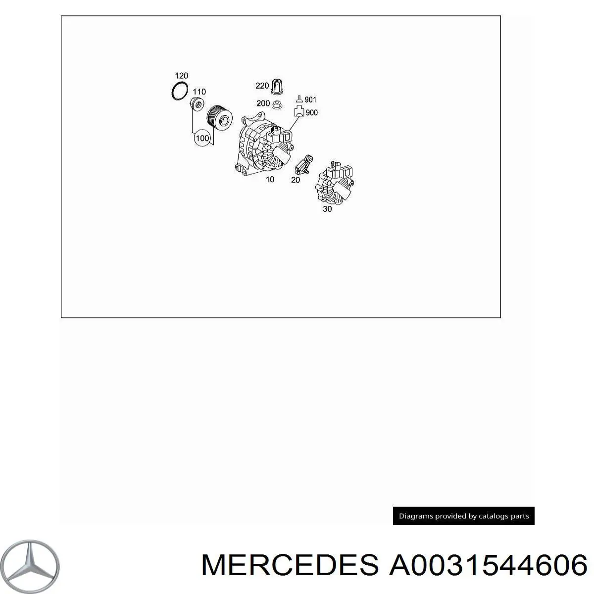 Купити A0031544606 Mercedes Реле регулятор напруги генератора