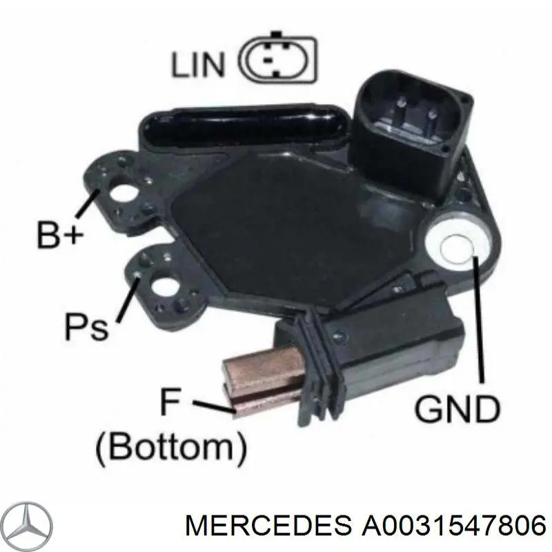 Купити A0031547806 Mercedes Реле регулятор напруги генератора