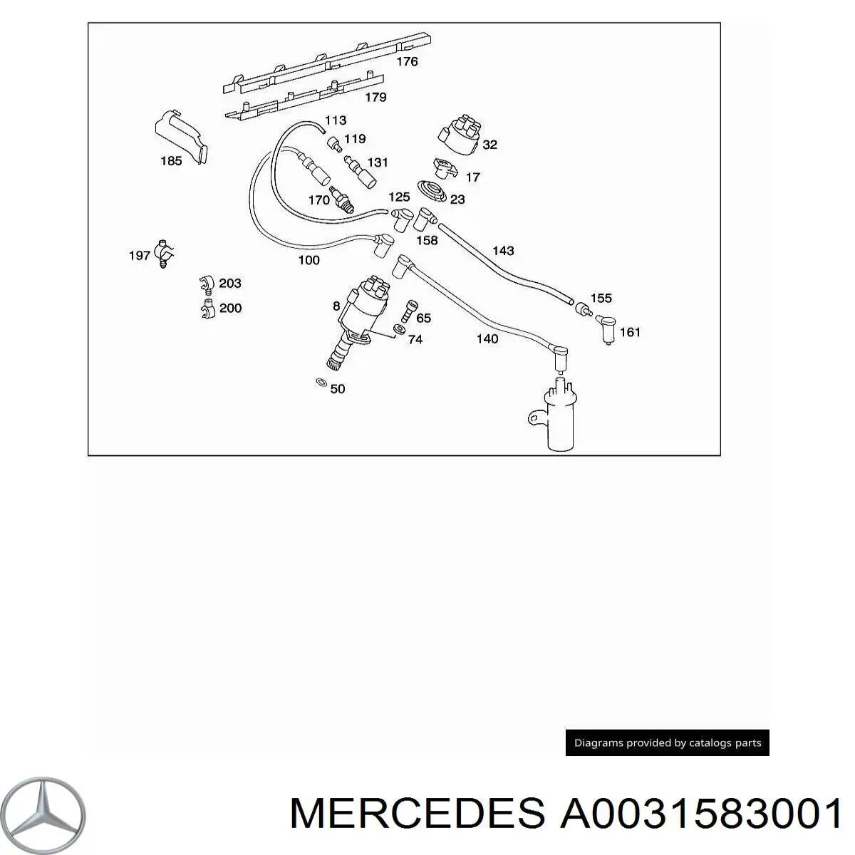 Трамблер Mercedes A0031584201