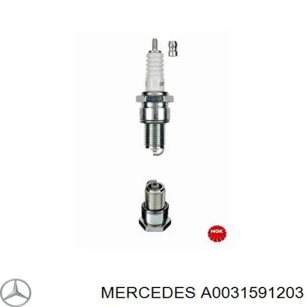 Свічки запалювання A0031591203 Mercedes