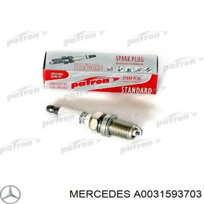 Свічки автомобільні Mercedes A0031593703 ціна, від 2.77 USD