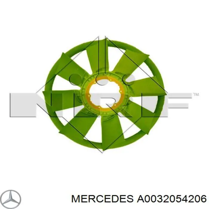 A0032054206 Mercedes вентилятор/крильчатка радіатора охолодження