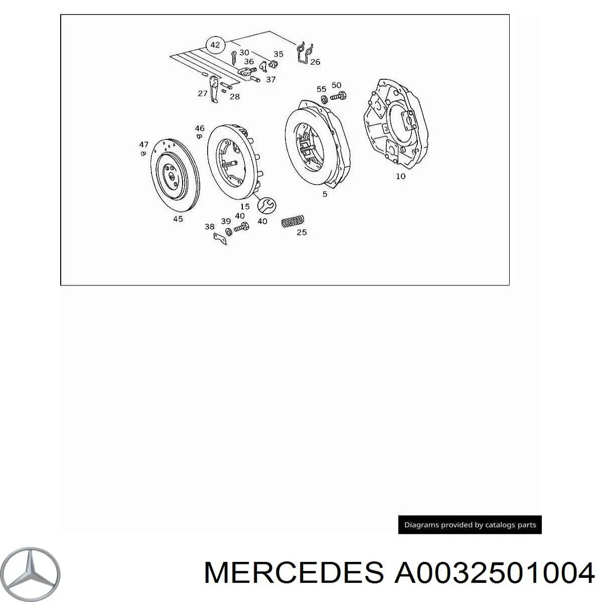 A0032501004 Mercedes Натискний диск зчеплення