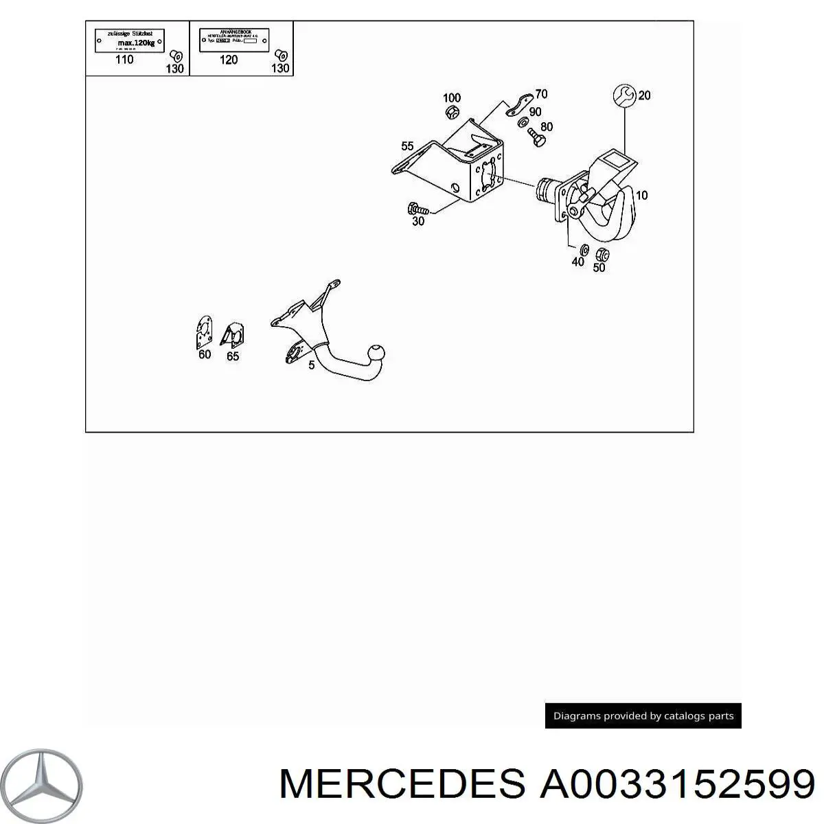 A0033152599 Mercedes 