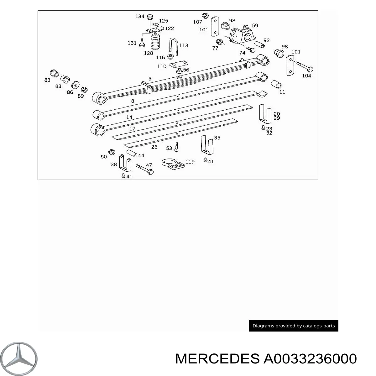 Амортизатор задній Mercedes A0033236000 ціна, від 28.16 USD