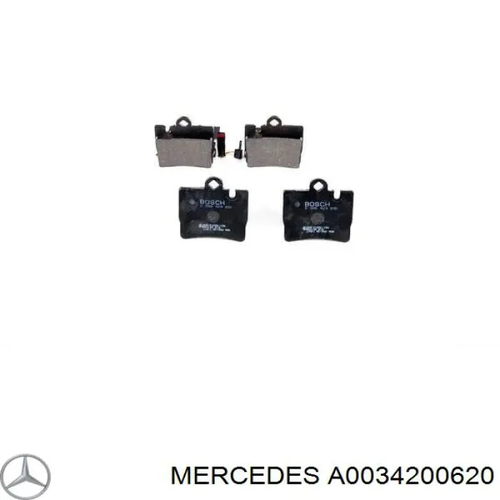 Задні гальмівні колодки A0034200620 Mercedes