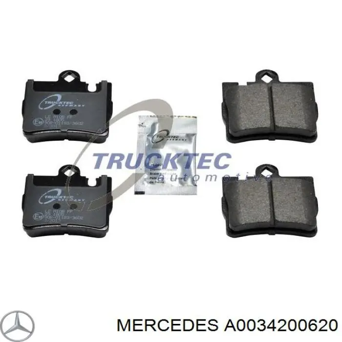 Задні гальмівні колодки Mercedes A0034200620 ціна, від 29.24 USD