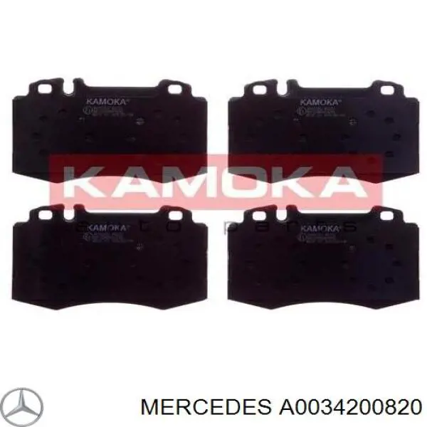 Передні тормозні колодки A0034200820 Mercedes