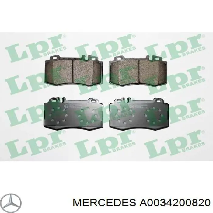 Гальмівні колодки Mercedes A0034200820 ціна, від 29.06 USD