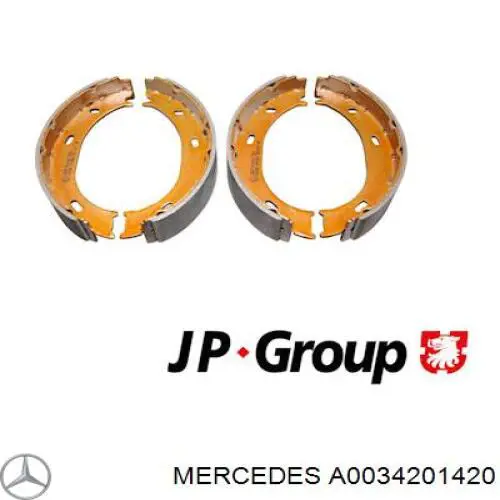 Колодки ручника A0034201420 Mercedes