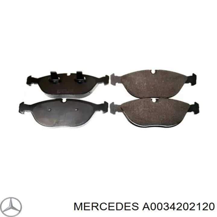 Тормозні колодки Mercedes A0034202120