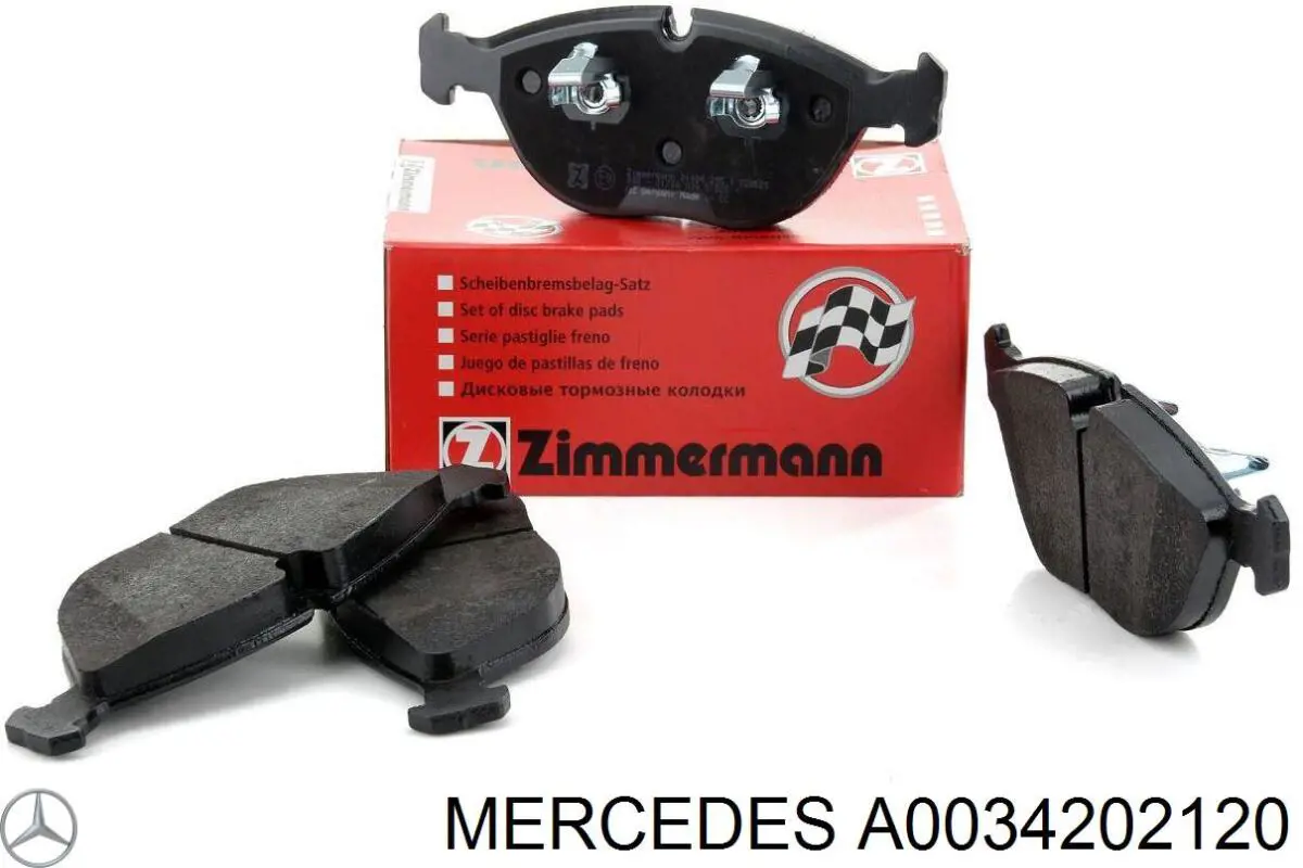A0034202120 Mercedes Передні гальмівні колодки