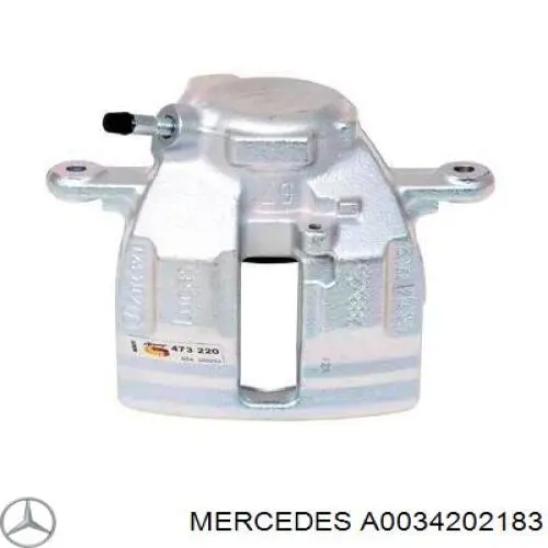 Супорт гальмівний передній лівий Mercedes A0034202183 ціна, від 34.41 USD