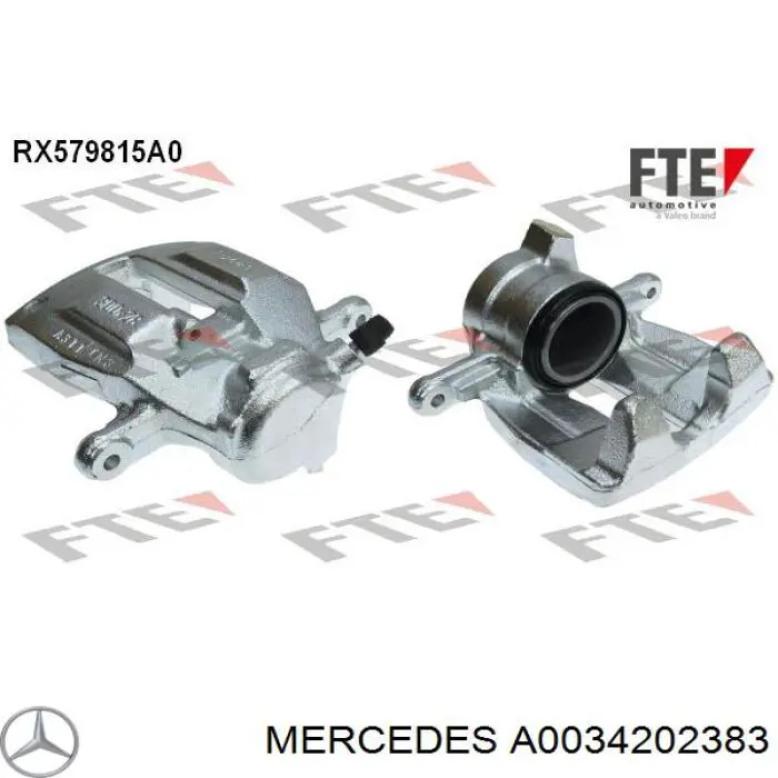 A0034202383 Mercedes Супорт гальмівний, передній, лівий