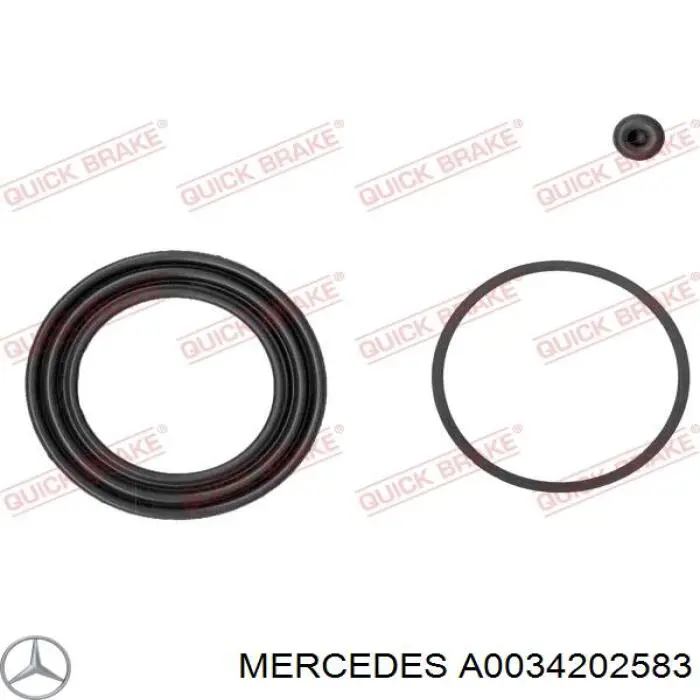 A0034202583 Mercedes Супорт гальмівний, передній, лівий