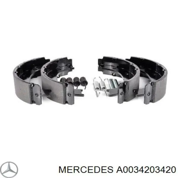 A0034203420 Mercedes Гальмівні колодки ручника