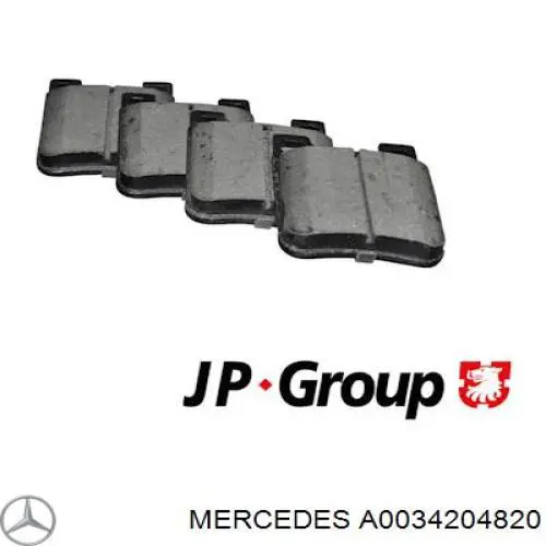 Купити A0034204820 Mercedes Задні колодки