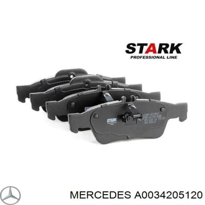 Задні гальмівні колодки Mercedes A0034205120 ціна, від 30.44 USD