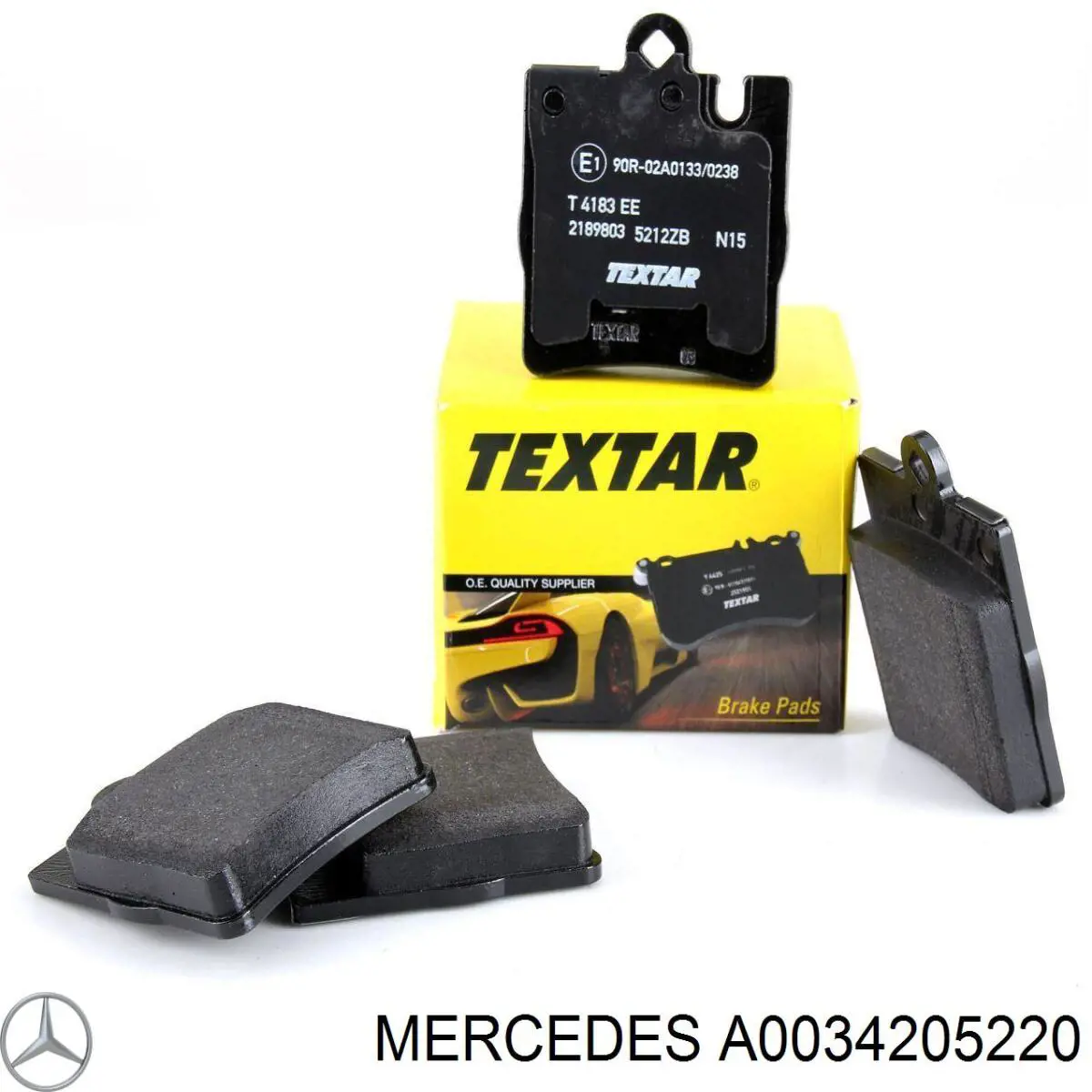 Задні гальмівні колодки A0034205220 Mercedes