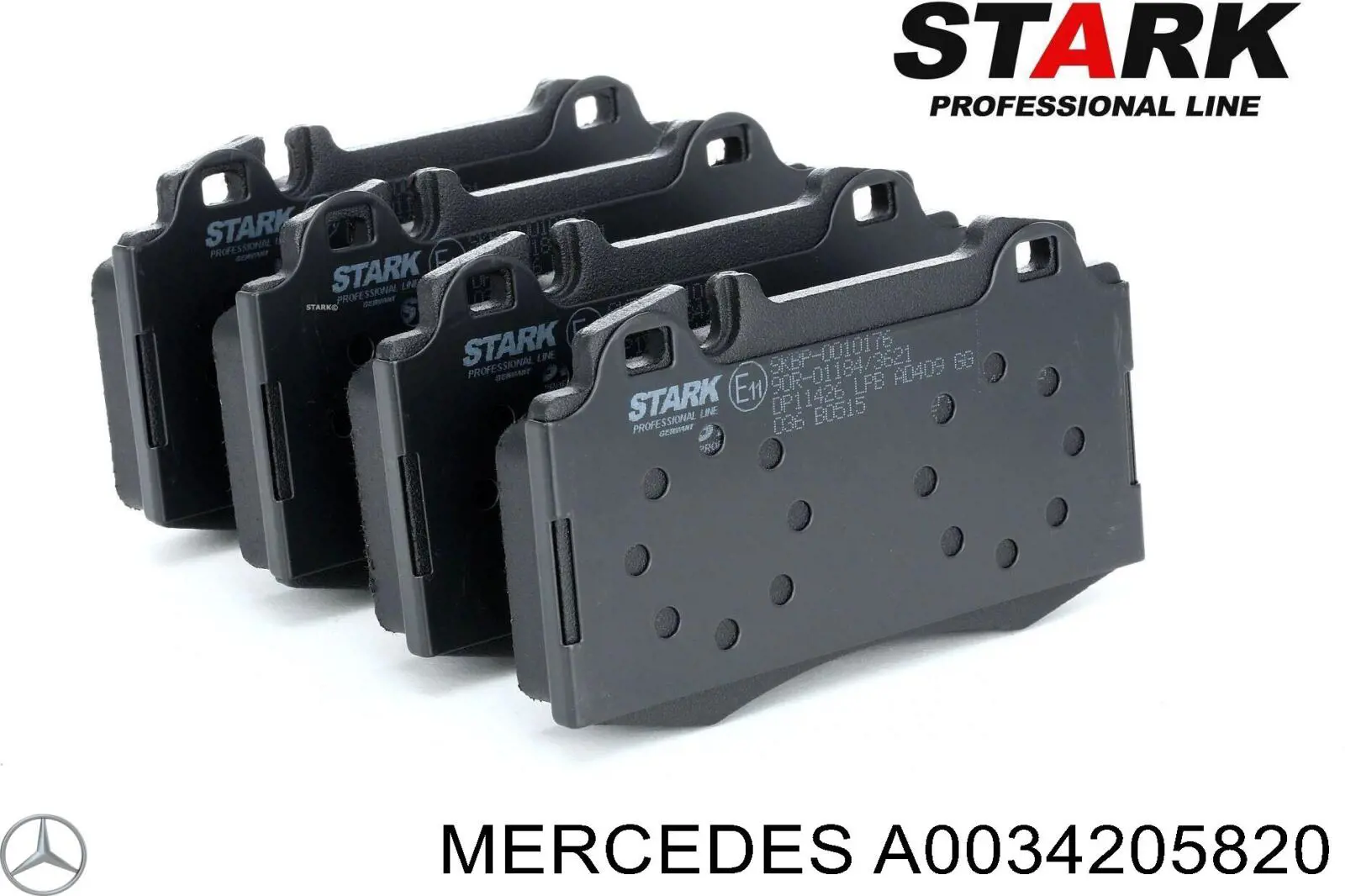 Передні тормозні колодки A0034205820 Mercedes