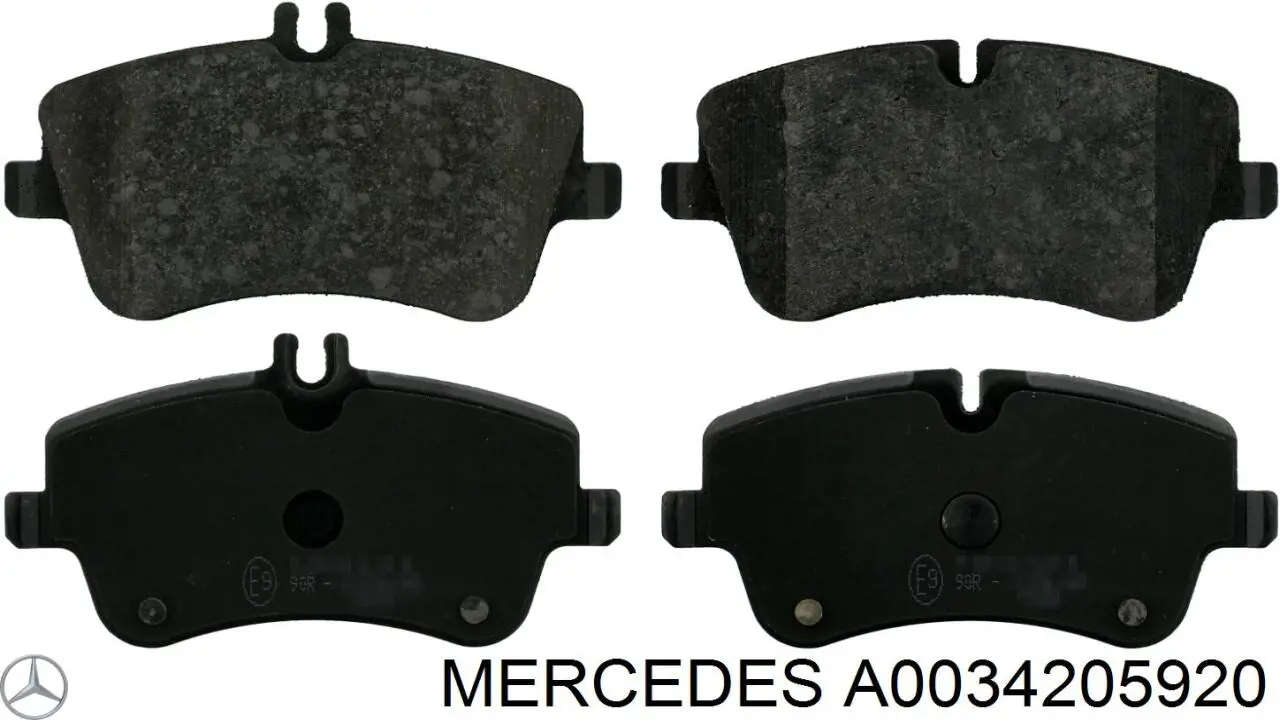 Гальмівні колодки Mercedes A0034205920 ціна, від 28.71 USD