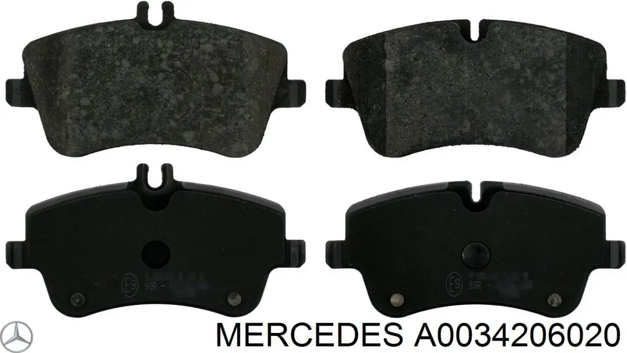 A0034206020 Mercedes Передні гальмівні колодки