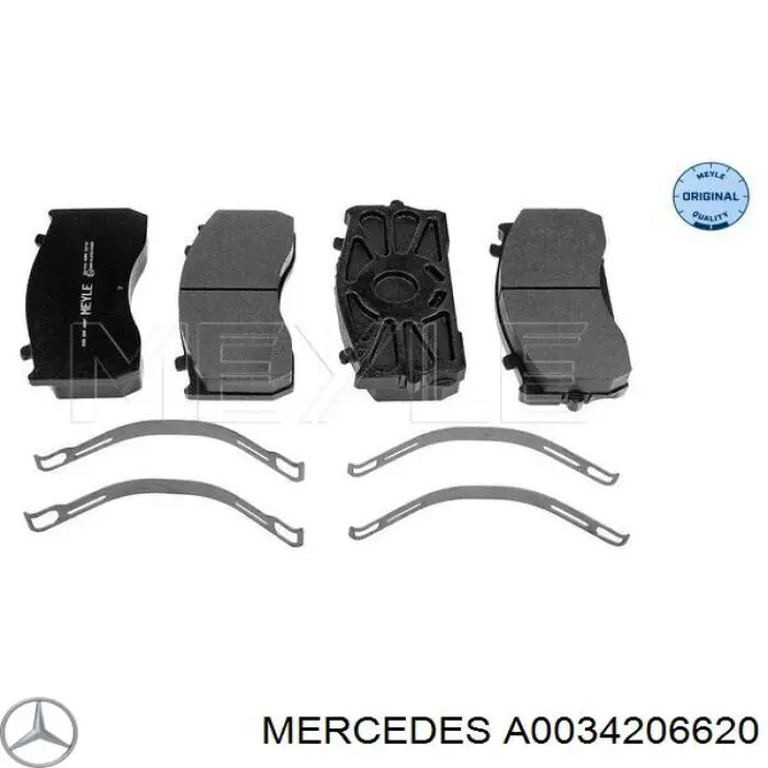 A0034206620 Mercedes Передні гальмівні колодки