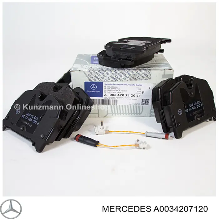 Купити A0034207120 Mercedes Колодки гальмівні передні, дискові