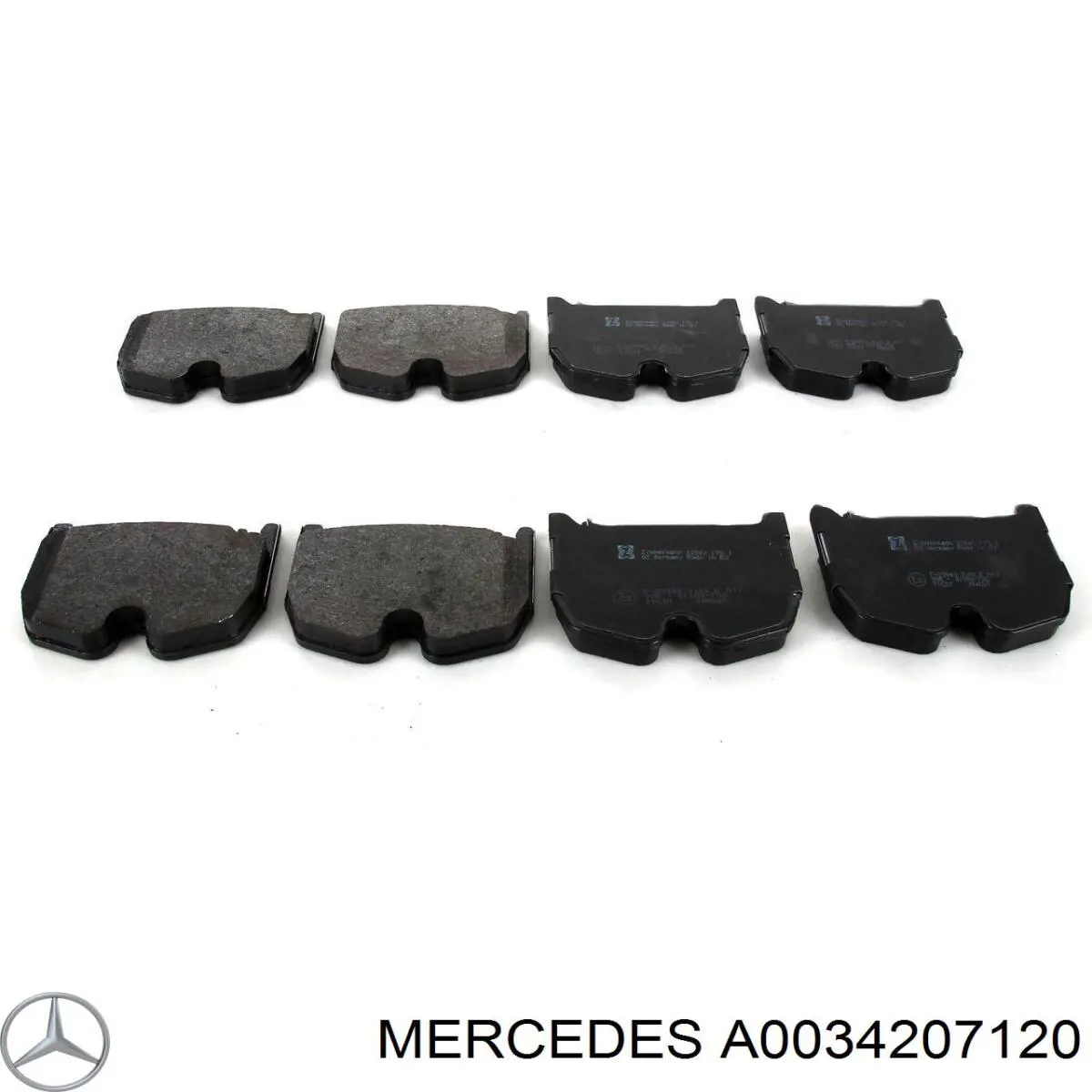 Гальмівні колодки Mercedes A0034207120 ціна, від 51.57 USD