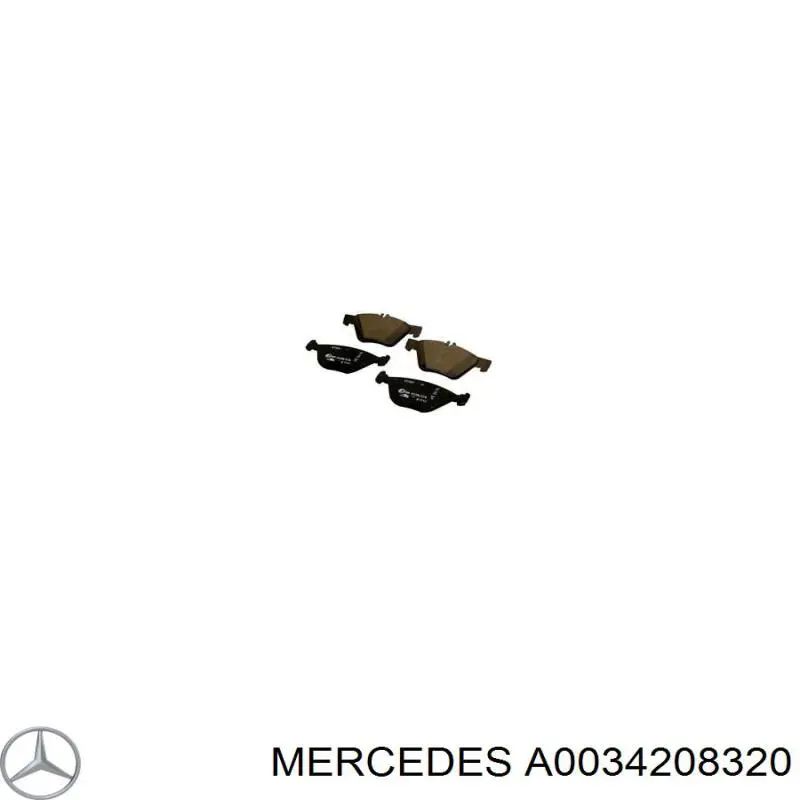 Гальмівні колодки Mercedes A0034208320 ціна, від 20.01 USD