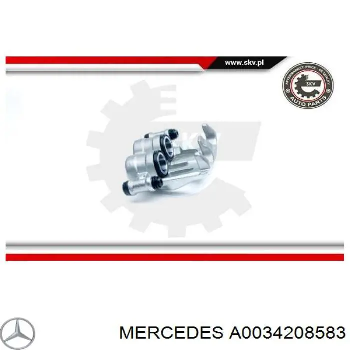 Супорт гальмівний передній лівий Mercedes A0034208583 ціна, від 58.78 USD