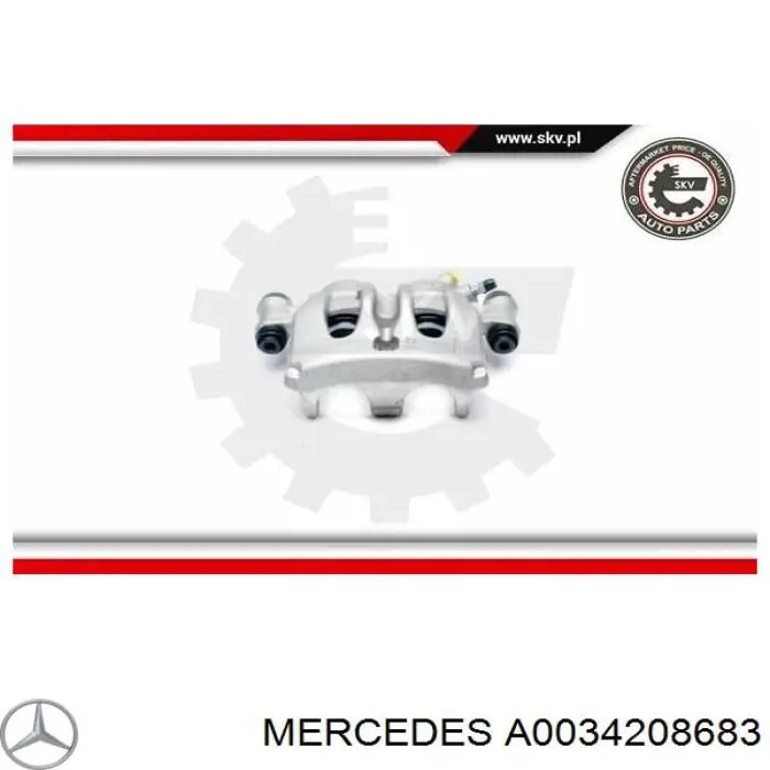 Супорт гальмівний передній правий A0034208683 Mercedes
