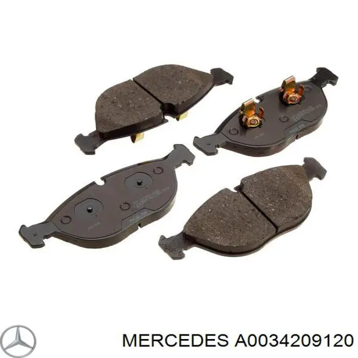 Тормозні колодки Mercedes A0034209120