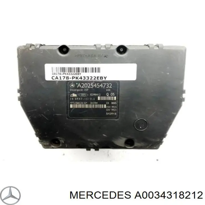 A0034318212 Mercedes Блок управління АБС (ABS)