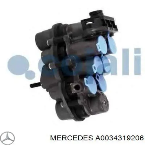 A0034319206 Mercedes Клапан обмеження тиску пневмосистеми
