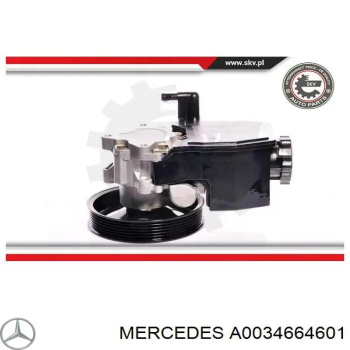 A0034664601 Mercedes насос гідропідсилювача керма (гпк)